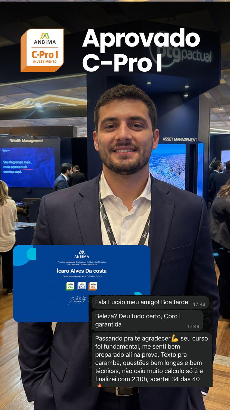 Icaro Alves, aprovado na certificação C-Pro I