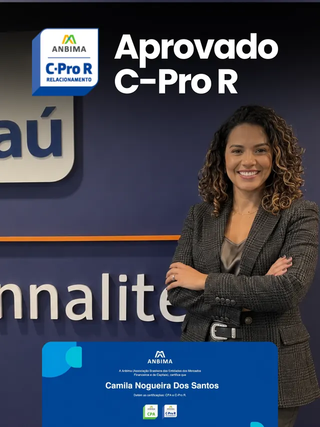 Camila Nogueira dos Santos, aprovado na certificação C-Pro R