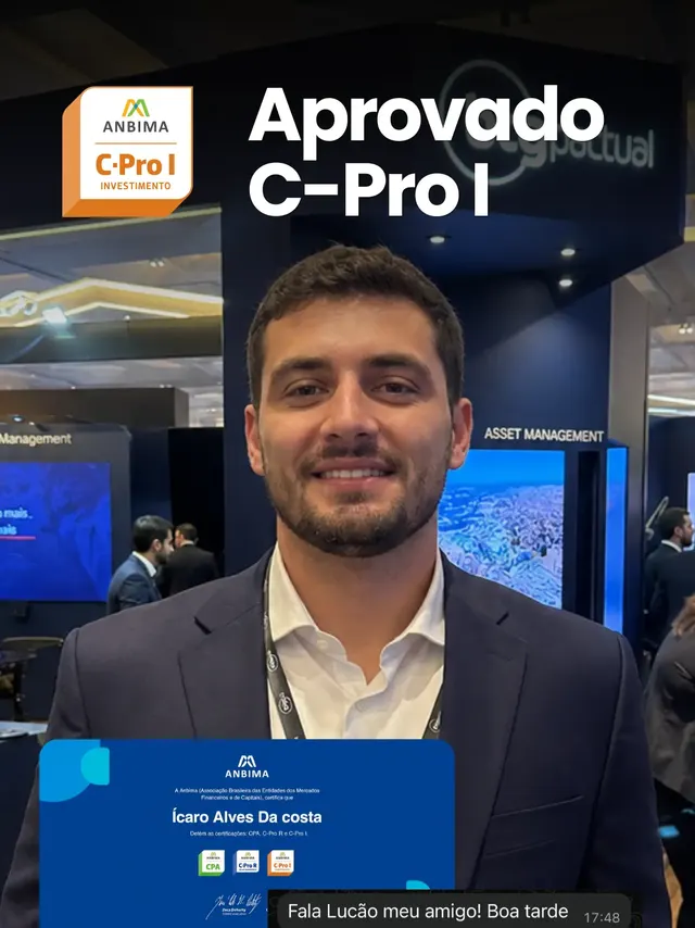 Ícaro Alves, aprovado na certificação C-Pro I